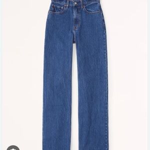 Abercrombie & Fitch Straight Leg Blue Jeans
